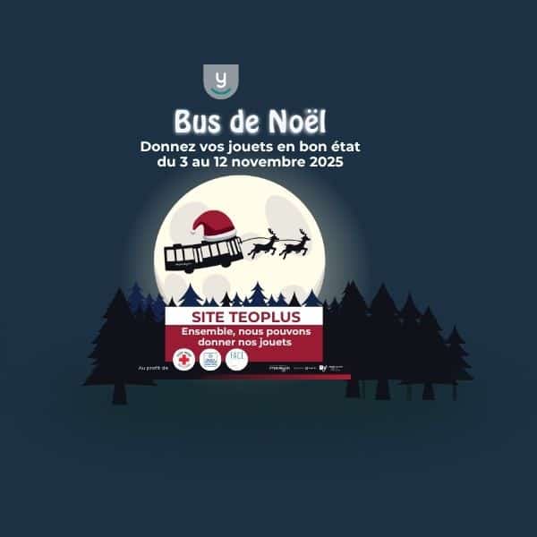 bus de Noel au profit d'associations caritative-collecte le 12 novembre au siège de la tolerie industrielle Teoplus